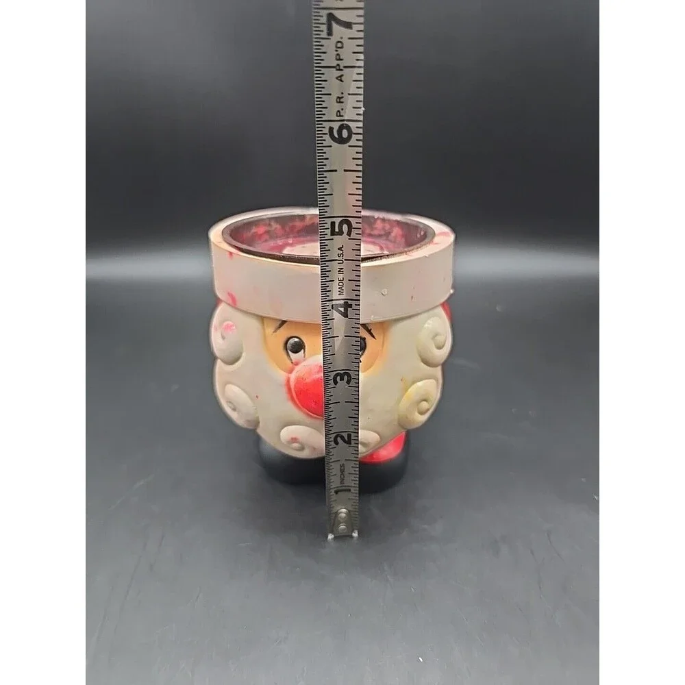 Vintage Chubby Santa Pillar Candle Holder Hong Kong